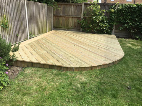 Garden decking