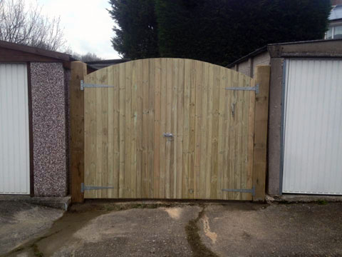 Large front garden gate