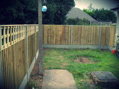 Closed Board Fence and Posts